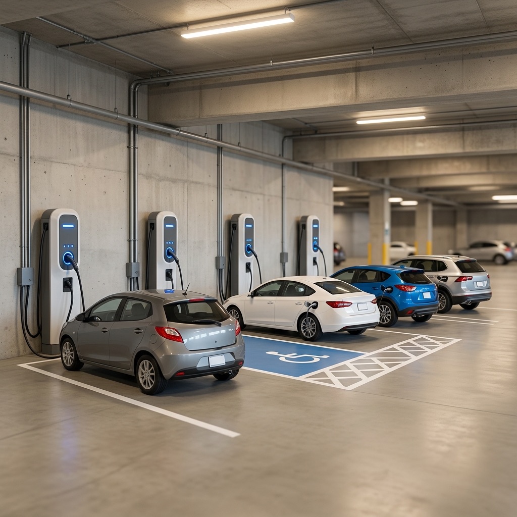 Commercial Multi-Charger Install